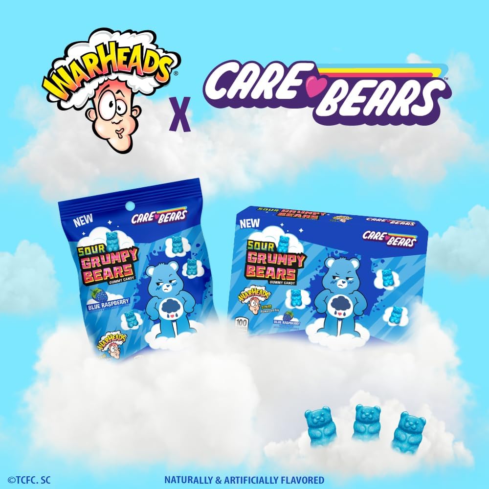 Warheads Care Bears Sour Grumpy Bears 99g