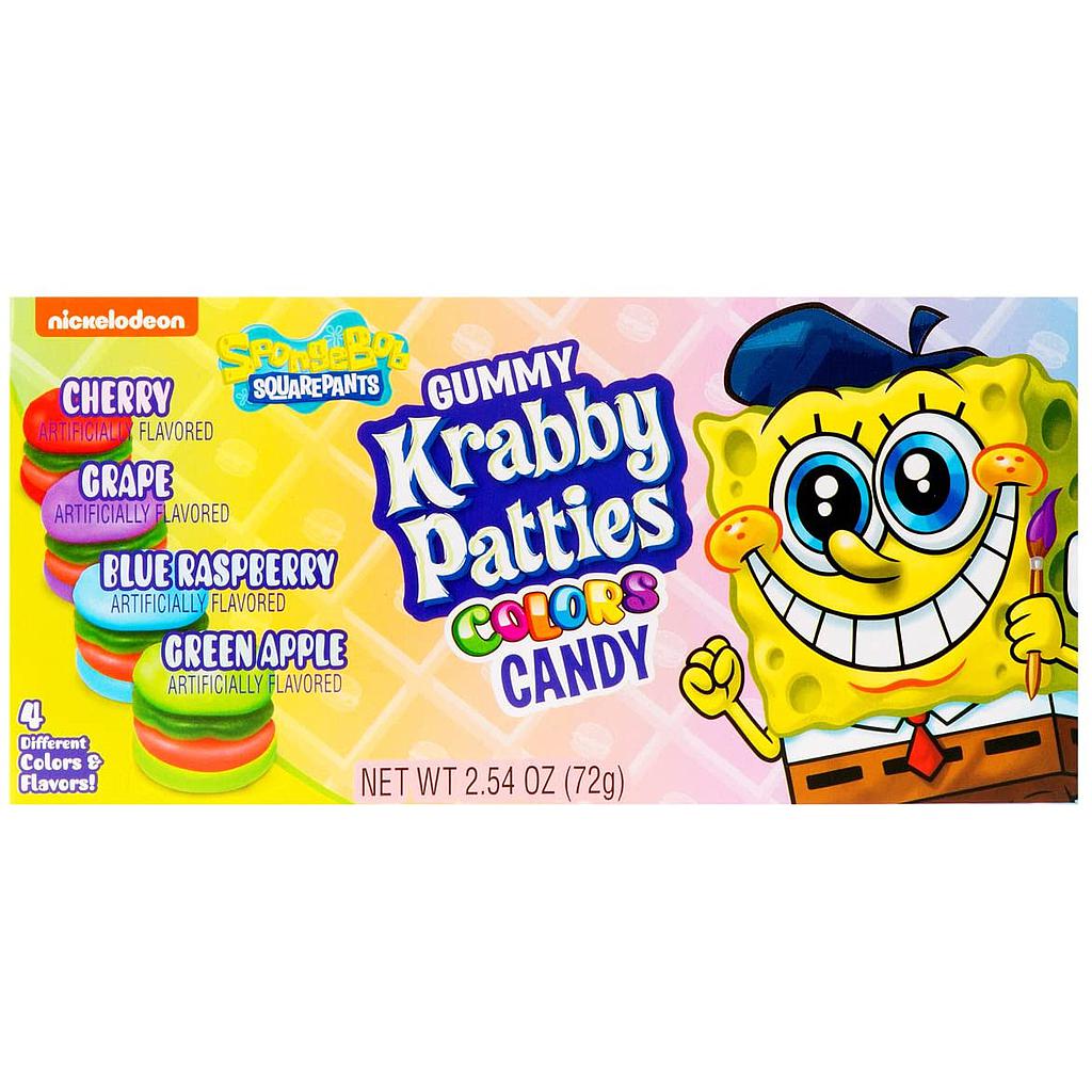 Spongebob Squarepants Gummy Krabby Patties Colors 72g