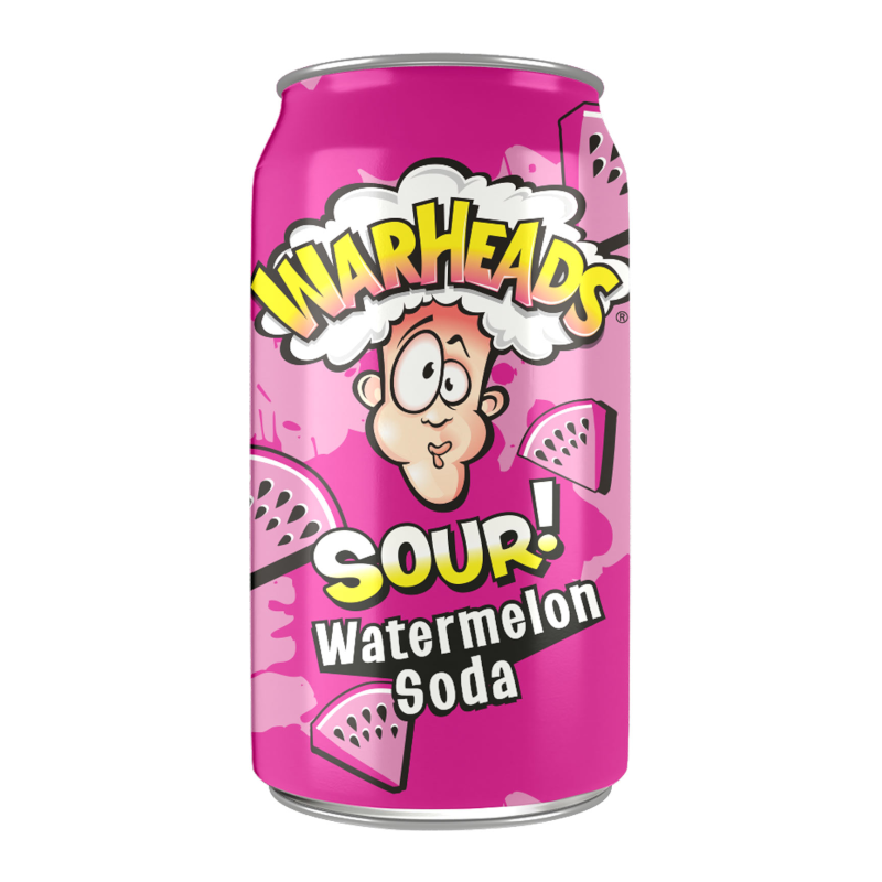 Warheads Sour Soda Can Watermelon 355ml