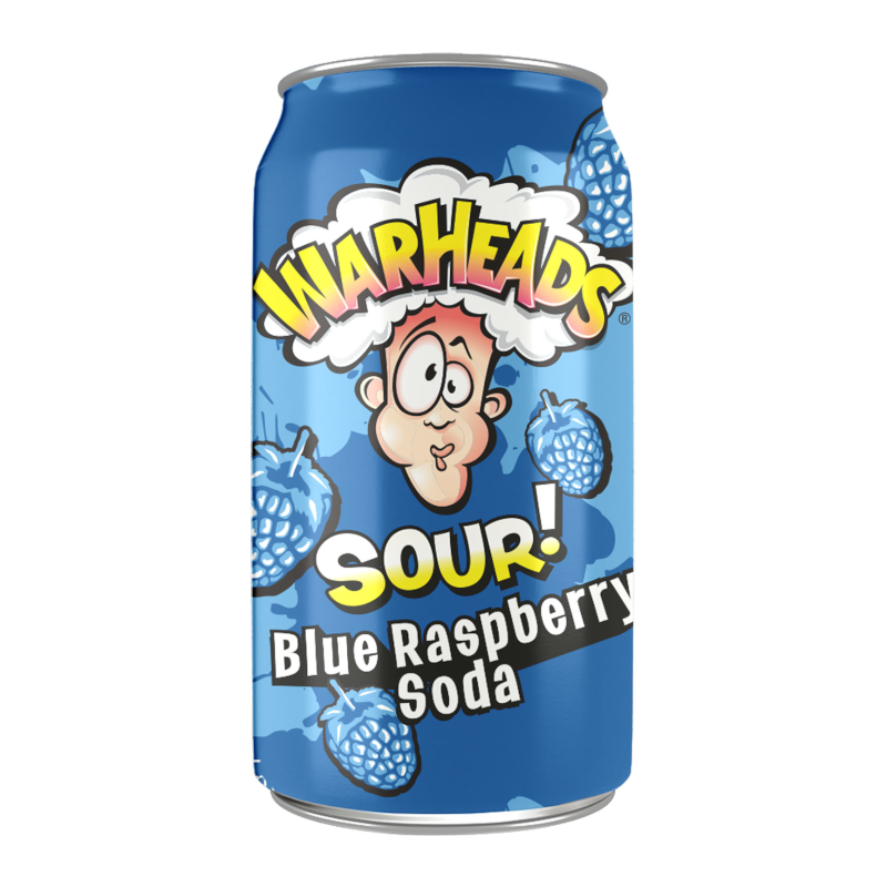 Warheads Sour Soda Blue Raspberry 355ml