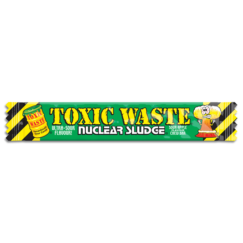 Toxic Waste Nuclear Sludge Chew Bar Sour Apple 20g