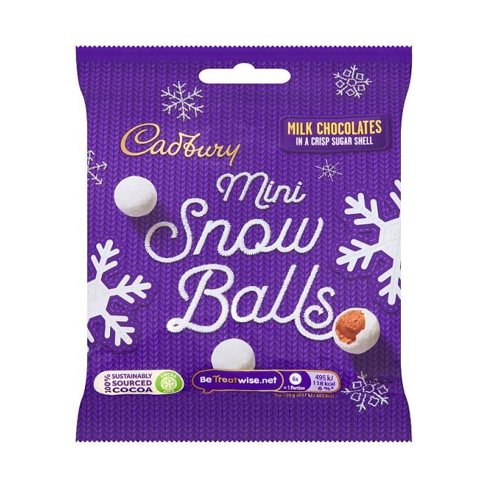 Cadbury Mini Snowballs 80 g