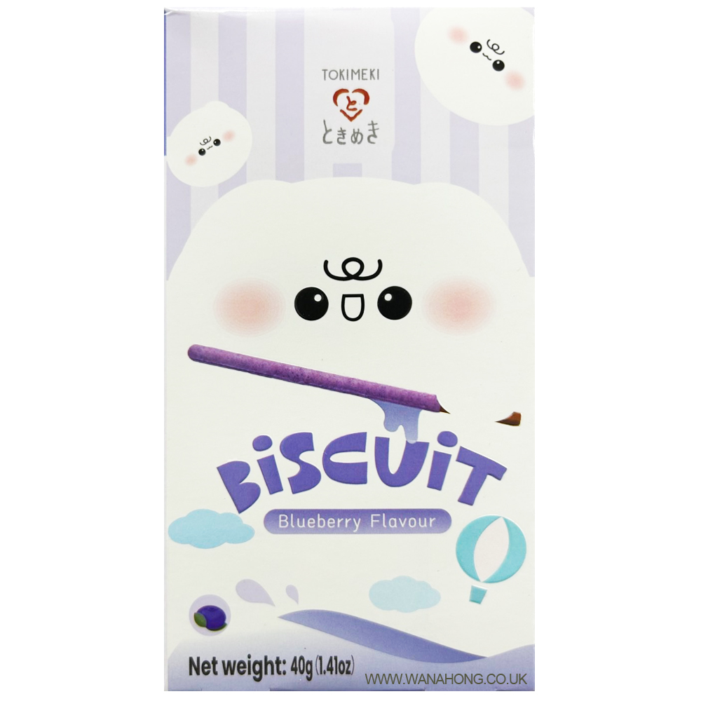 Tokimeki Biscuit Stick Blueberry 40g