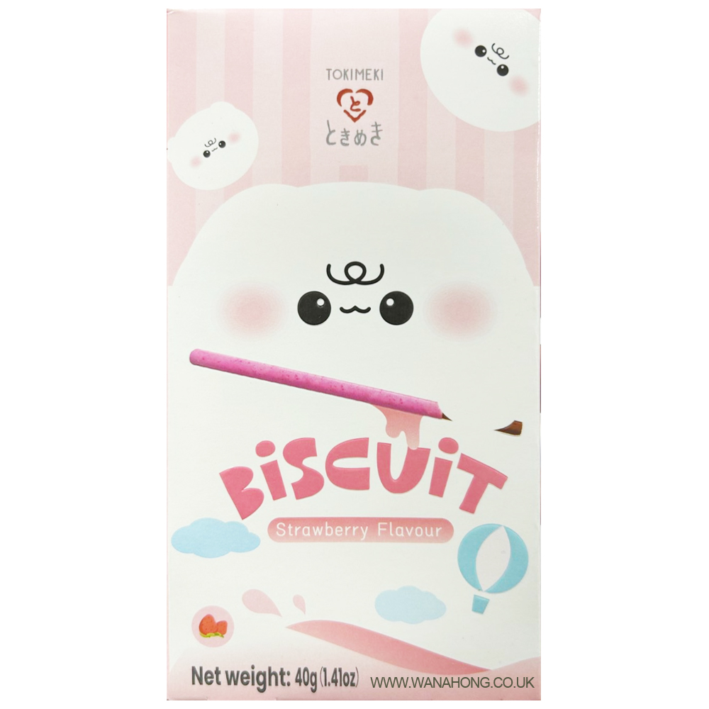 Tokimeki Biscuit Stick Strawberry 40g