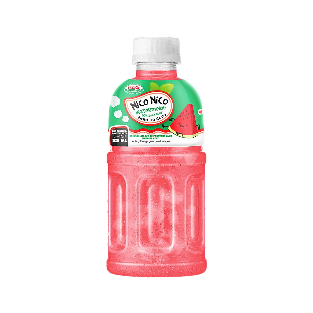 Nico Nico Nata De Coco Fruit Juice Watermelon 320ml