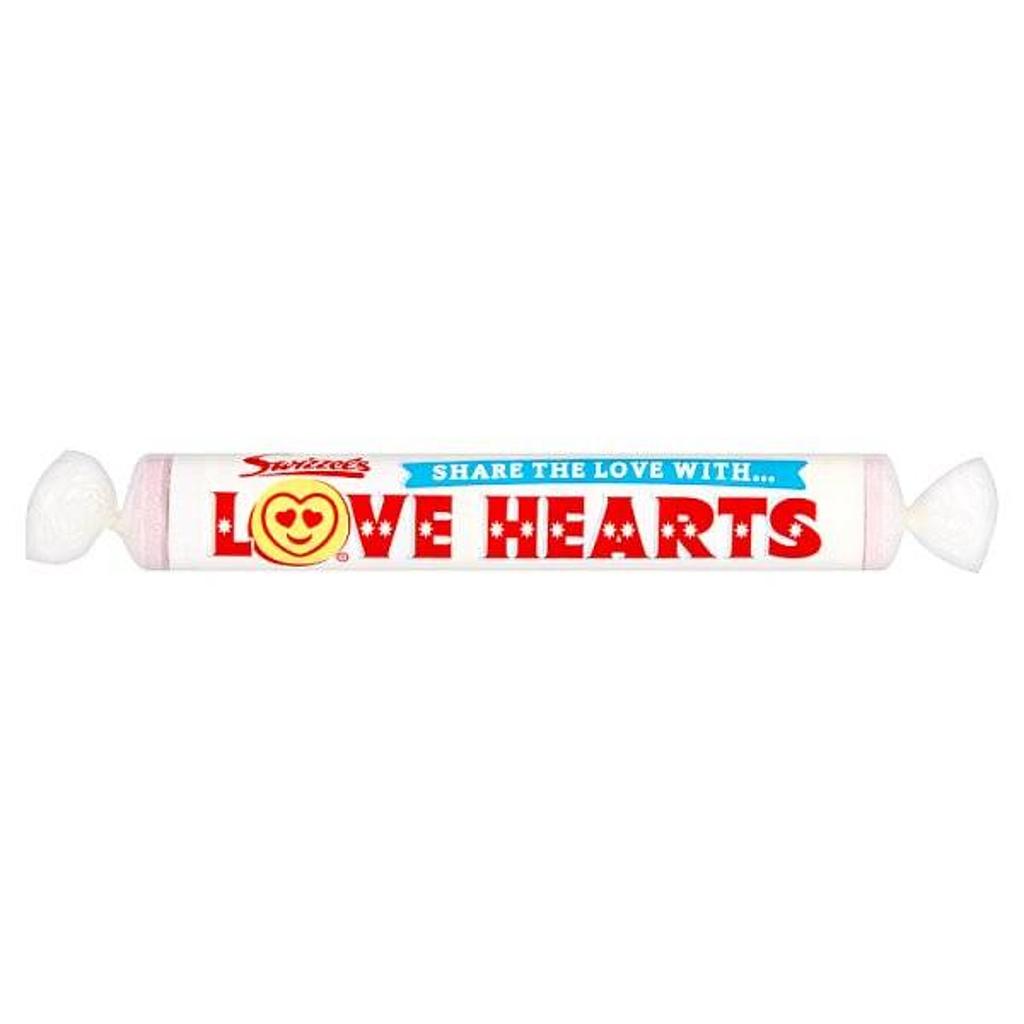 Swizzels Giant Love Hearts Rolls 36g