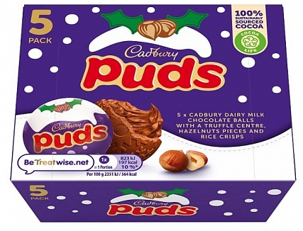 Cadbury Xmas Puddings 5pk 175g