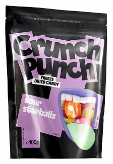 Crunch Punch Sour Starballs 100g