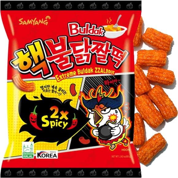 Samyang | Extreme Zzaldduk Hot Chicken Flavor Snack 80g.