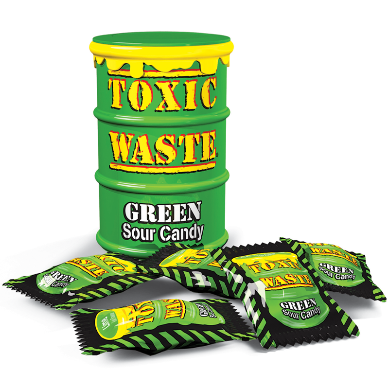 Toxic Waste Green Drum Extreme Sour Candy 42g