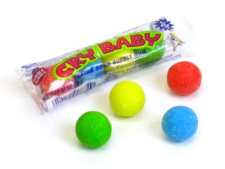 Cry Baby Sour Bubble Gum - 4 Ball  18g