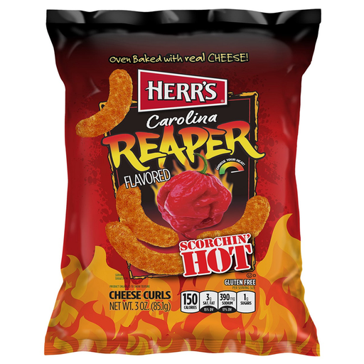 Herr's Carolina Reaper Cheese Curls 28g