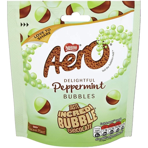 Nestle Aero Peppermint Bubbles 92g