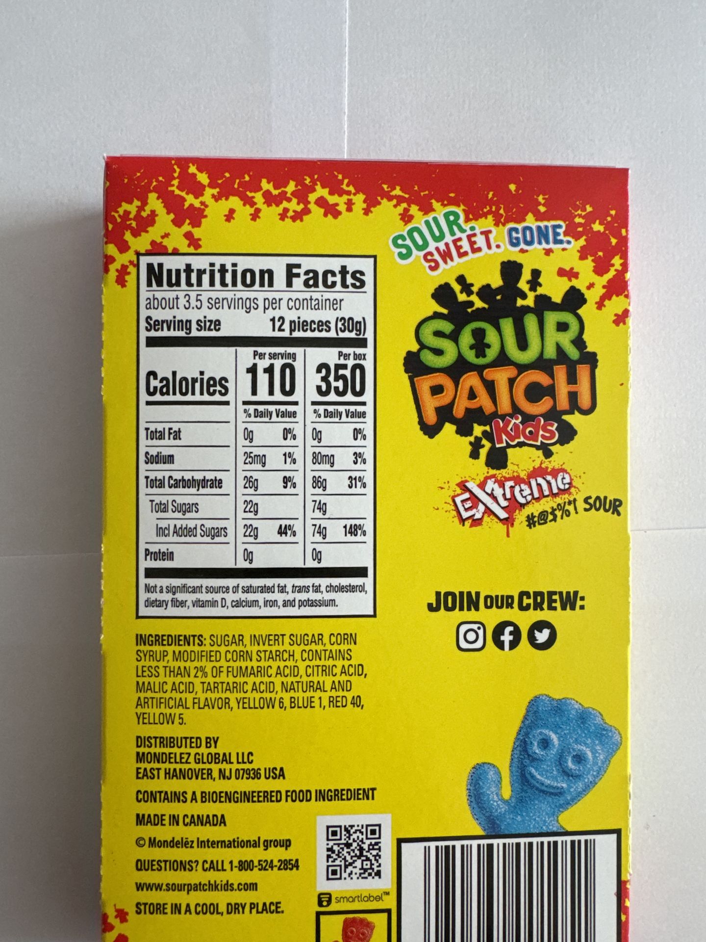 Sour Patch Kids Extreme Theatre Box  99g