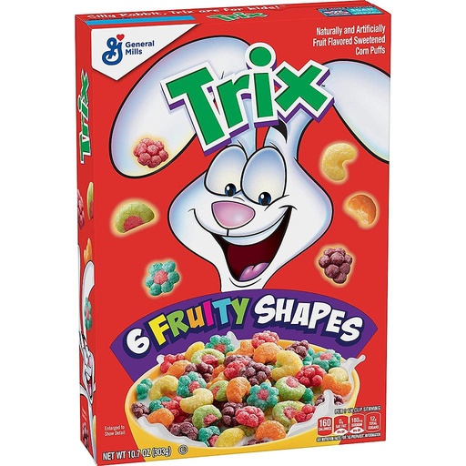 General Mills Trix Fruity Shapes 303g