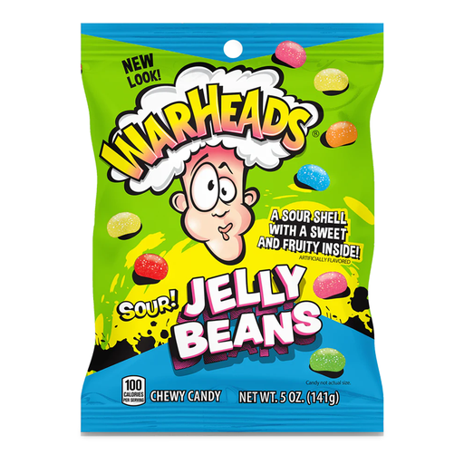 Warheads Sour Jelly Beans 141g
