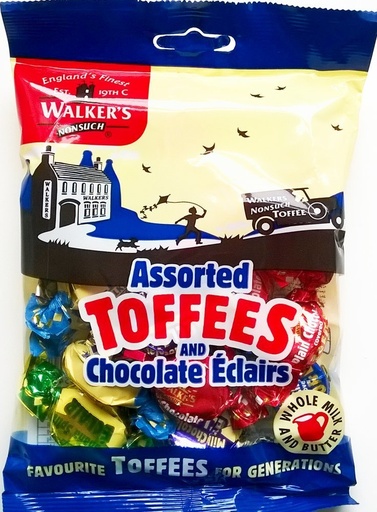 Walkers Nonsuch Assorted Toffees & Eclairs 150g