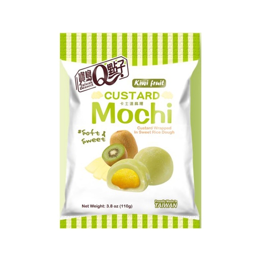 Q Custard Mochi Kiwi Flavor 110g