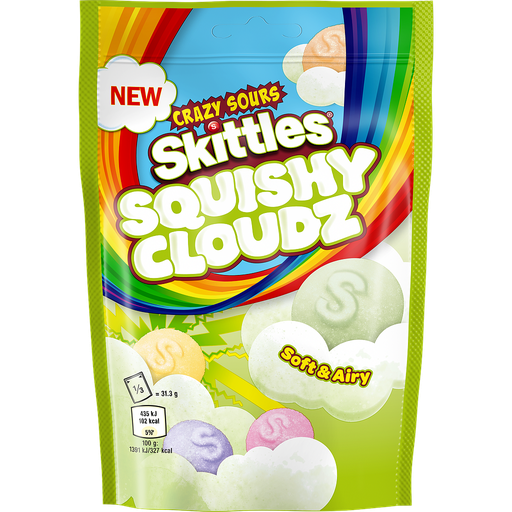 Skittles Squishy Cloudz Sour Green 94g