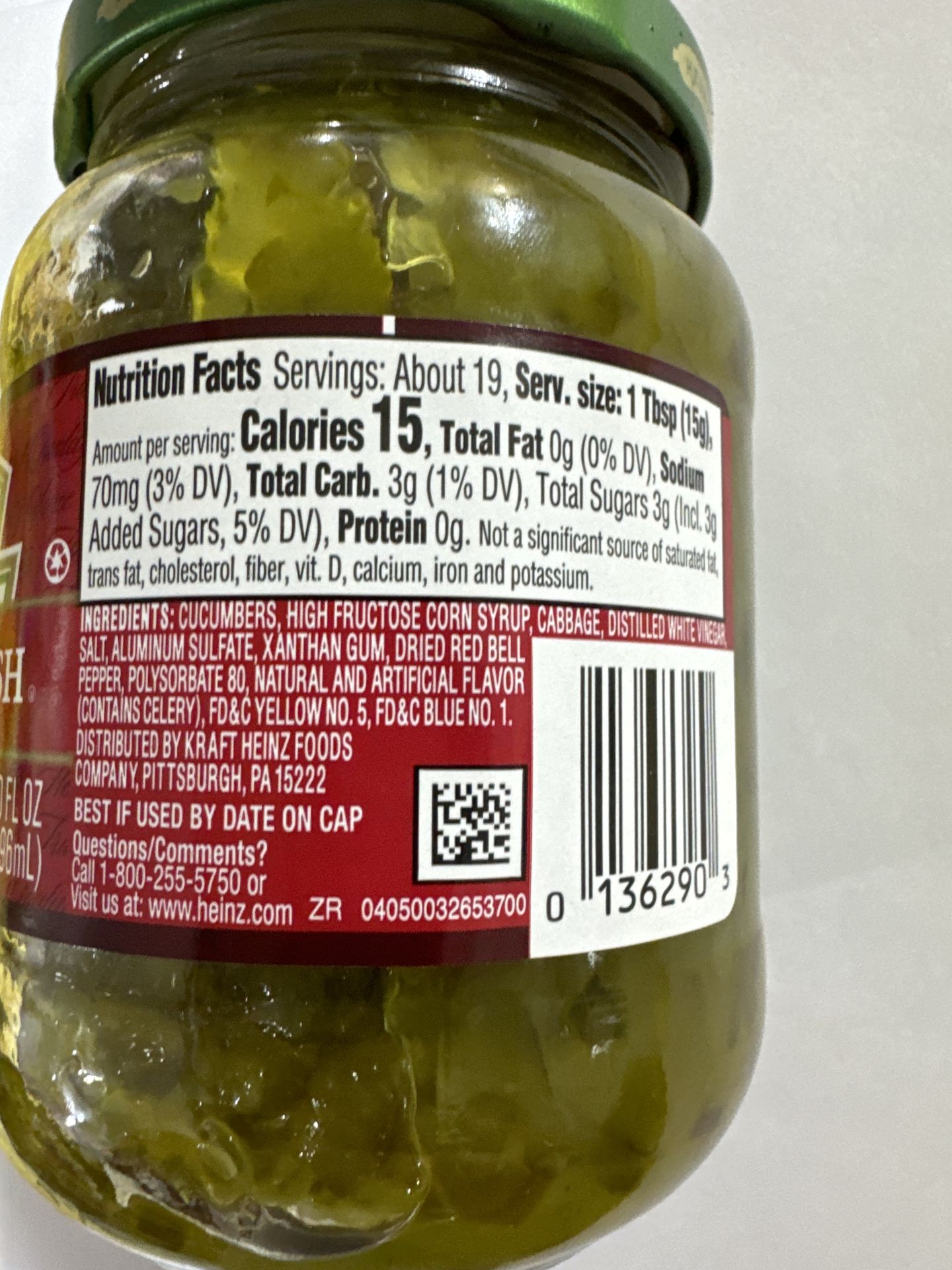 Heinz Sweet Relish 296G