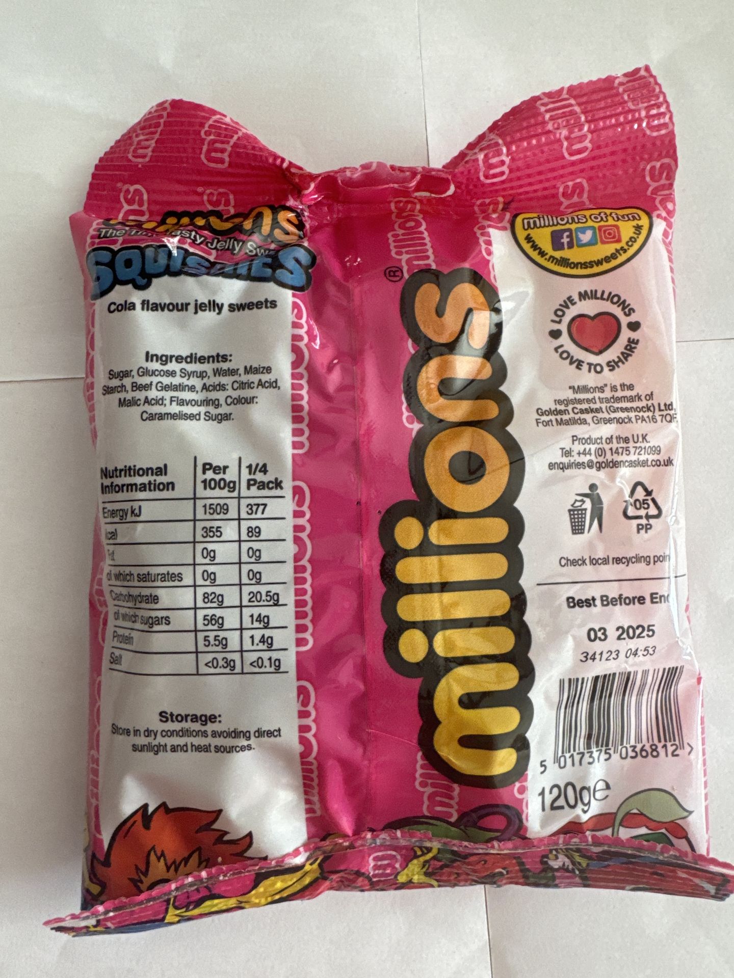 Millions Squishies Cola 120g