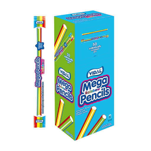 Vidal Mega Rainbow Pencils 25g