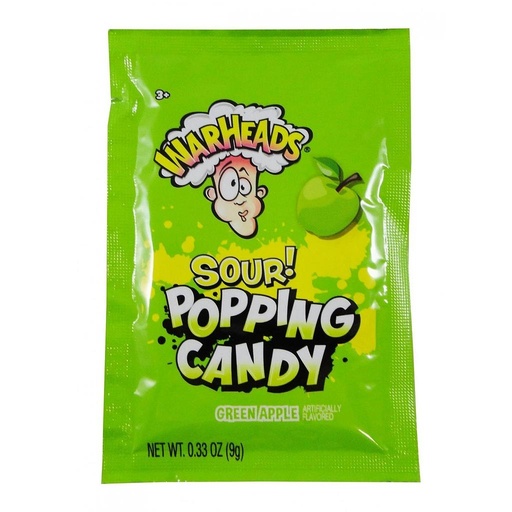 Warheads Sour! Popping Candy Apple 9g