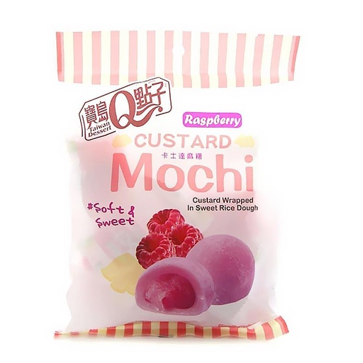 Q Custard Mochi Raspberry Flavor 110g