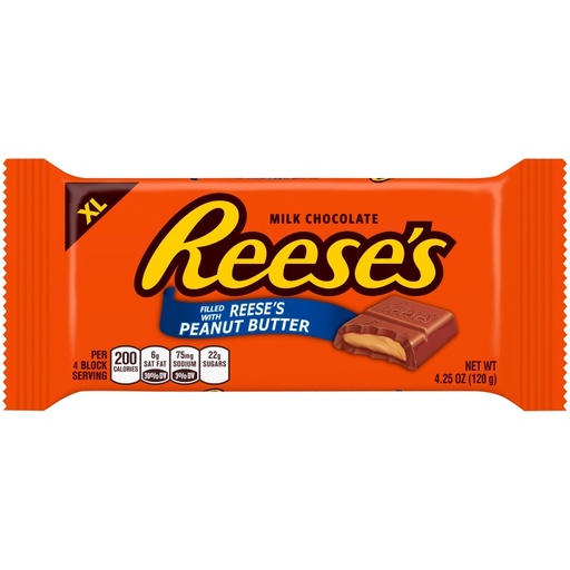 Reese's XL Milk Chocolate Peanut Butter Bar 120g