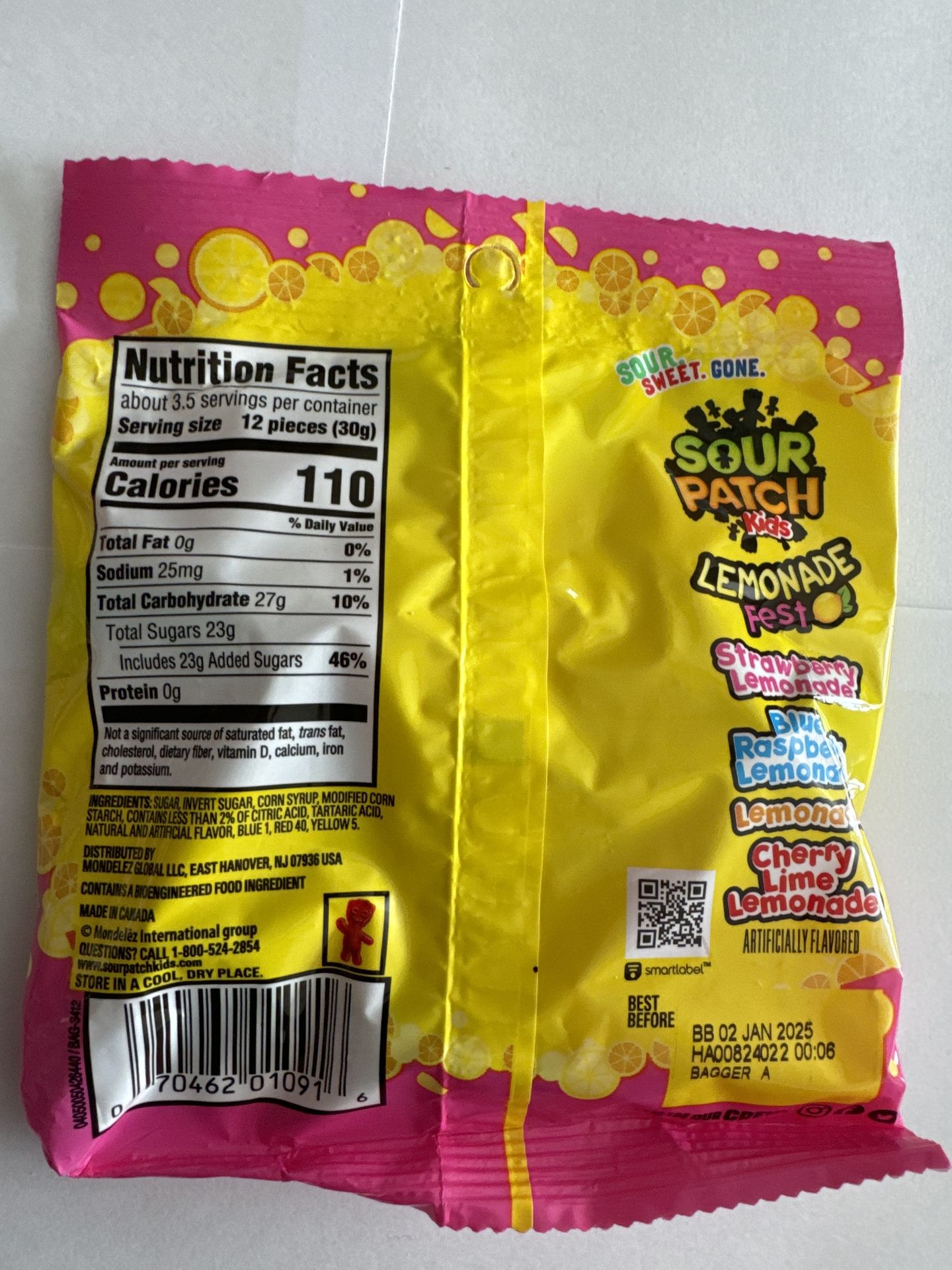 Sour Patch Kids Lemonade Fest 102g