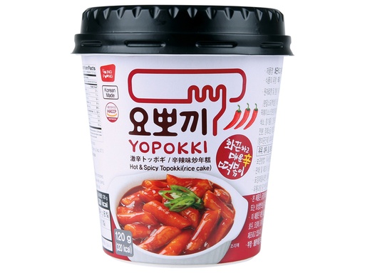 Yopokki Ricecake Cup Halal Spicy 140g
