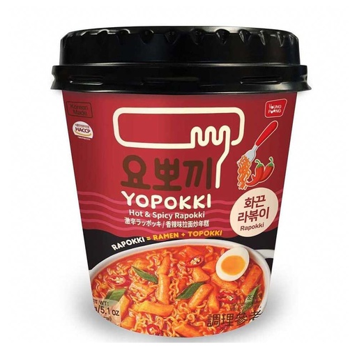 Yopokki Ricecake & Ramen Cup Sweet & Spicy 145g