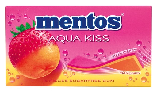 Mentos Gum Aqua Kiss Strawberry-Mandarin