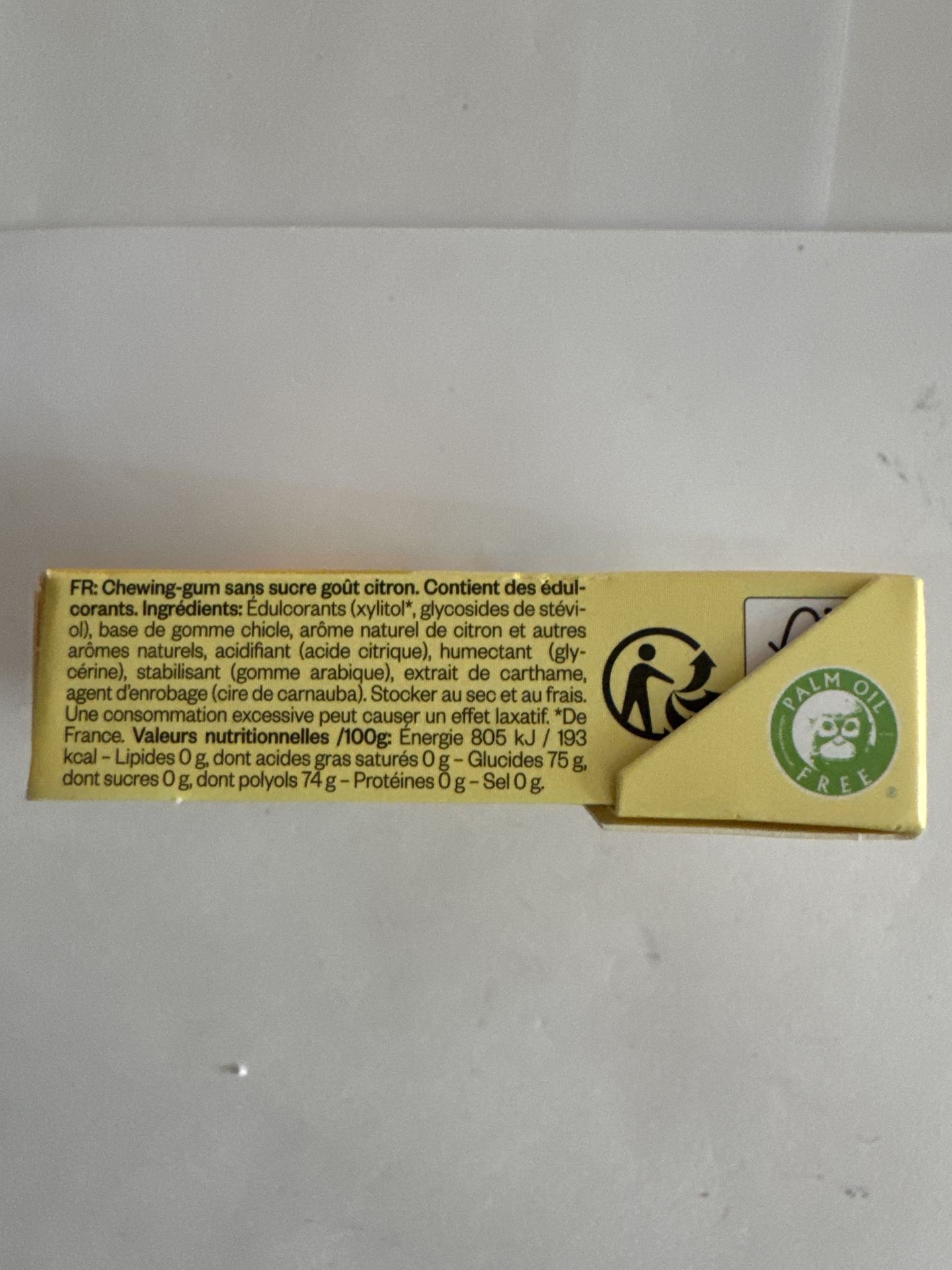 True Gum Lemon Sugarfree 21g