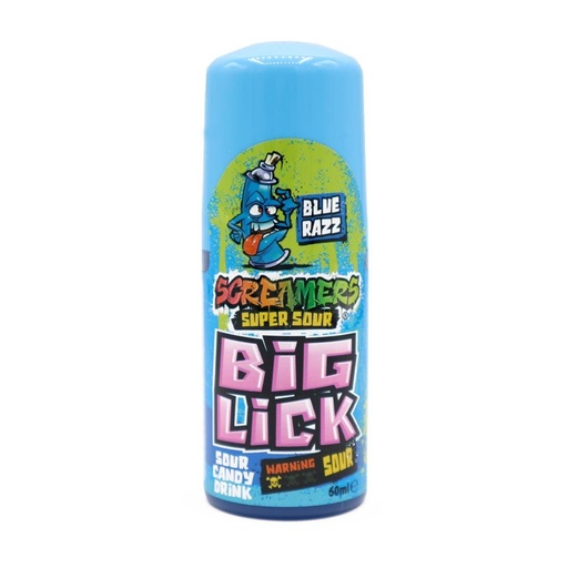 Zed Screamers Super Sour Big Lick Blue Razz 60ml