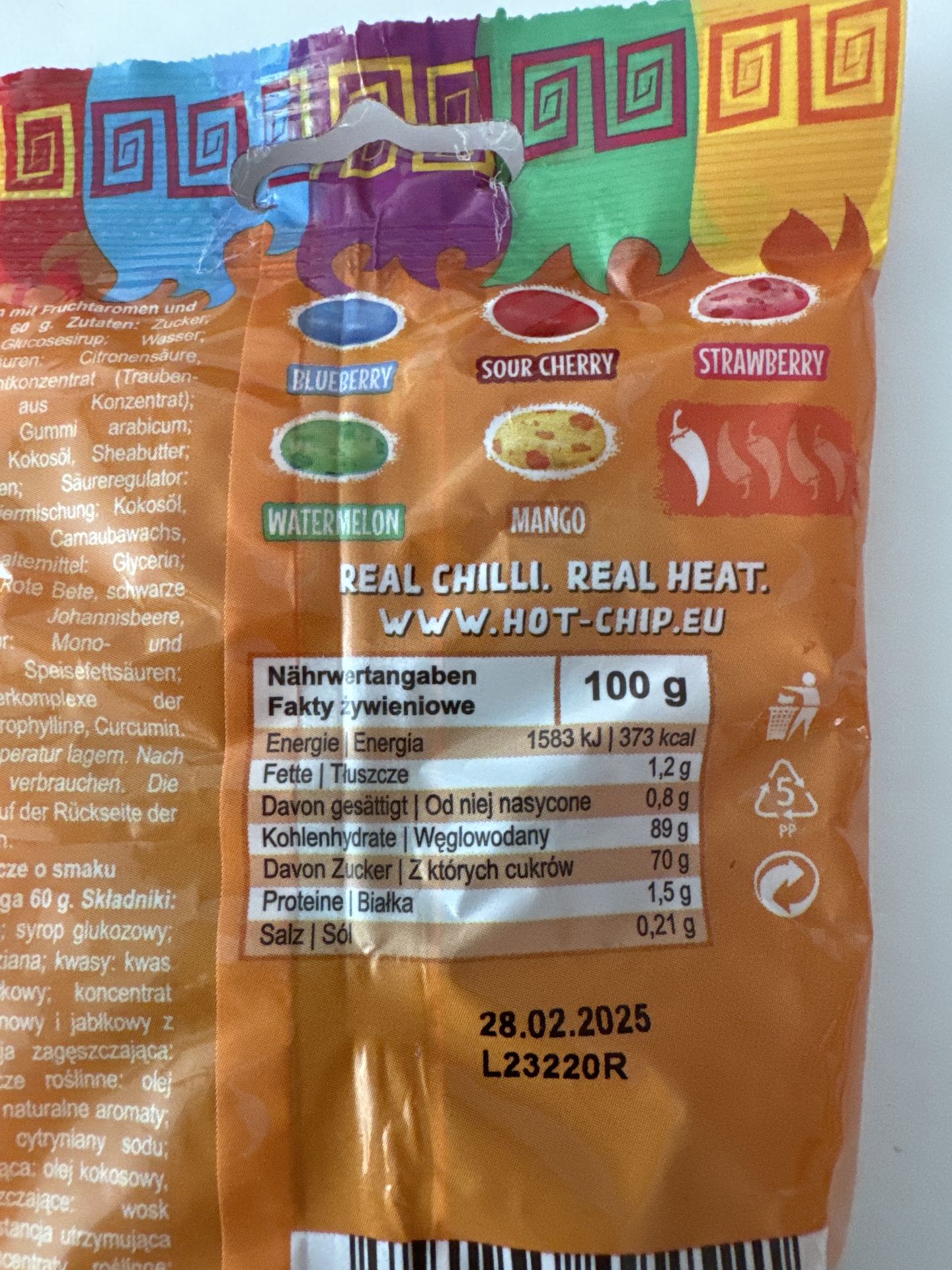 Hot Chip Spicy Jelly Beans 60g