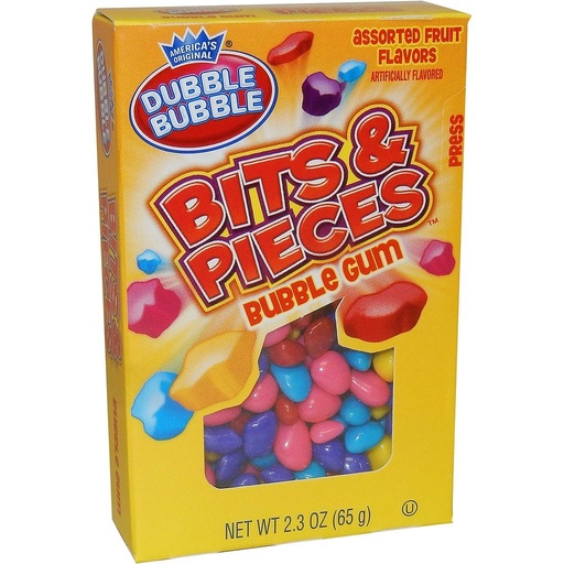 Dubble Bubble Bits & Pieces Bubble Gum 65g