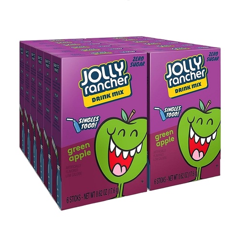 Jolly Rancher Green Apple Drink Mix 6 Sticks 17,6g