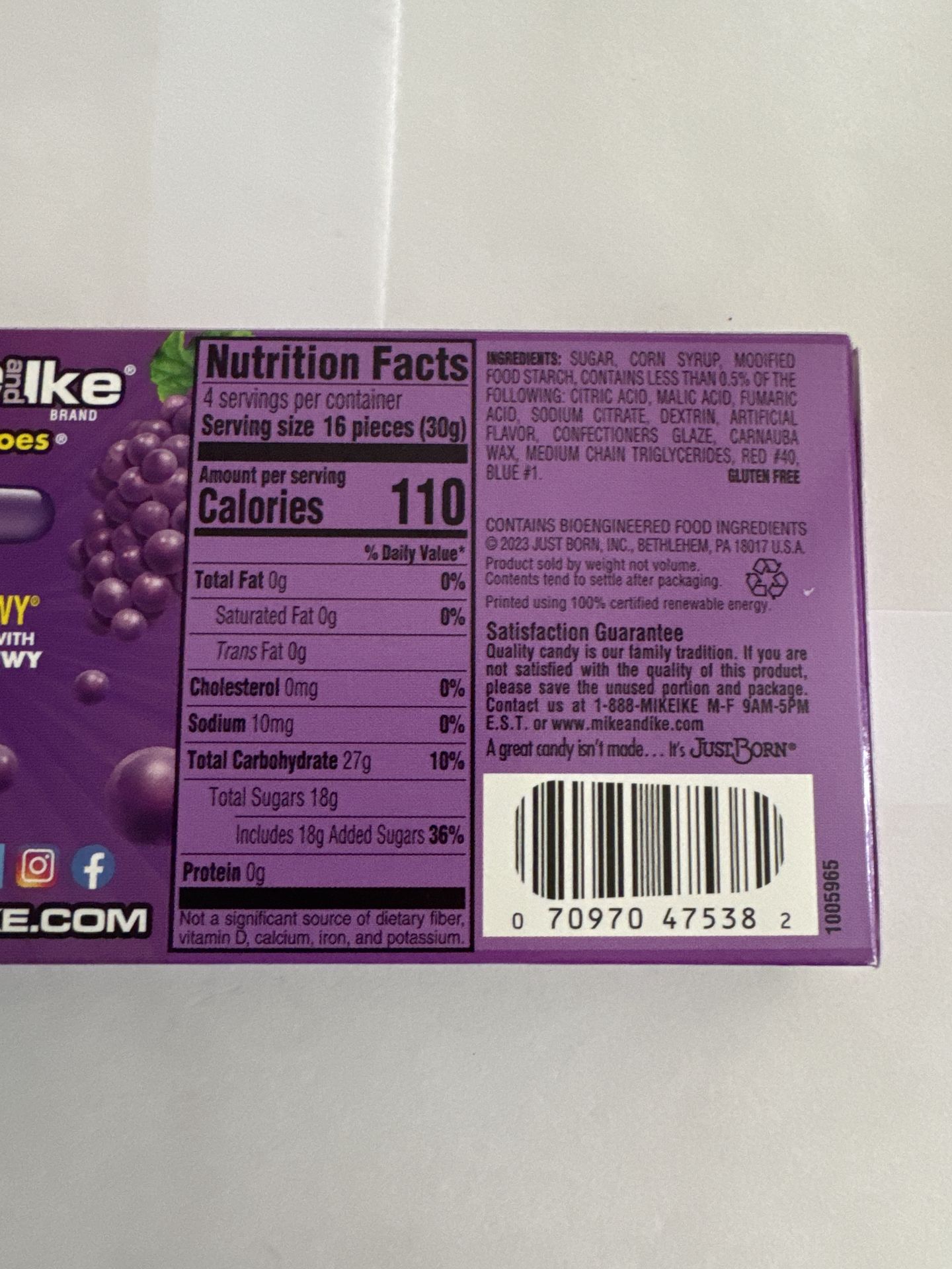 Mike and Ike Jolly Joes 120g