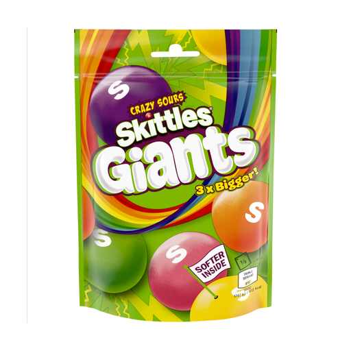 Skittles Giants Chewy Sour Sweets 132g