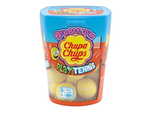 Chupa Chups Fun Bubblegum Bottles Play Tennis 86g