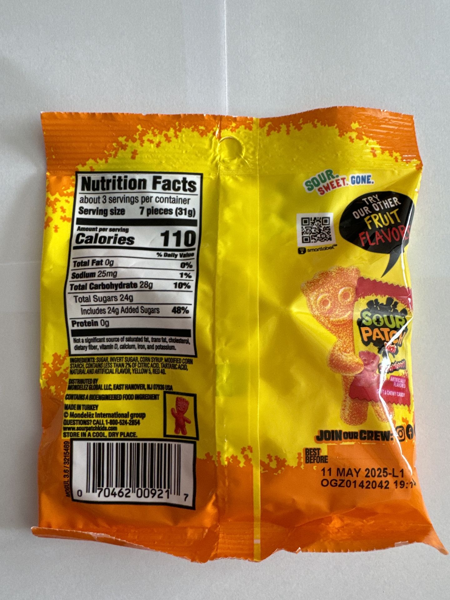 Sour Patch Kids Peach 102g