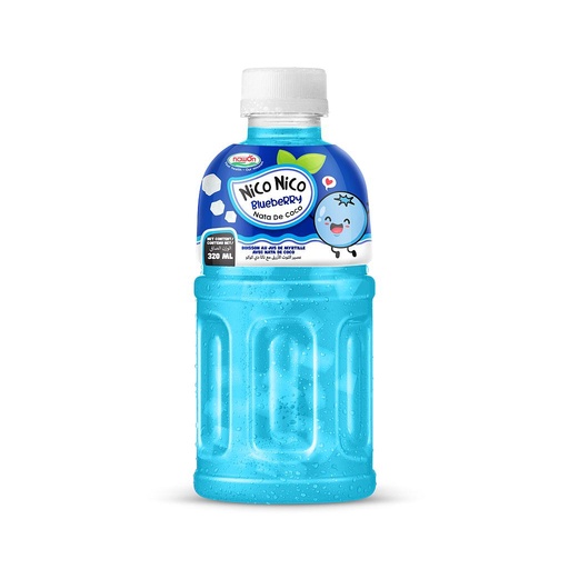 Nico Nico Nata De Coco Fruit Juice Blueberry 320ml