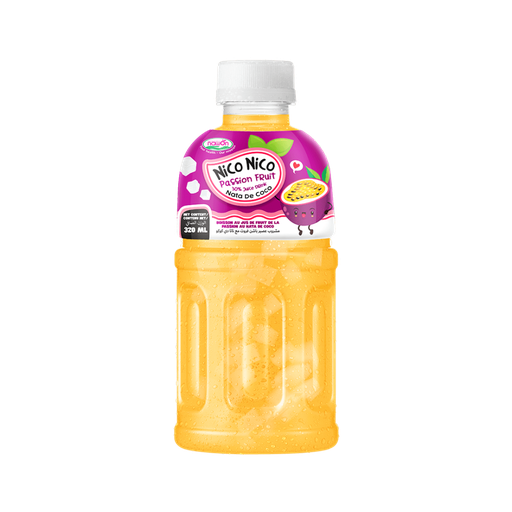 Nico Nico Nata De Coco Fruit Juice Passion Fruit 320ml