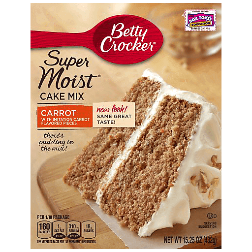 Betty Crocker Super Moist Carrot Cake Mix 375g (USA)