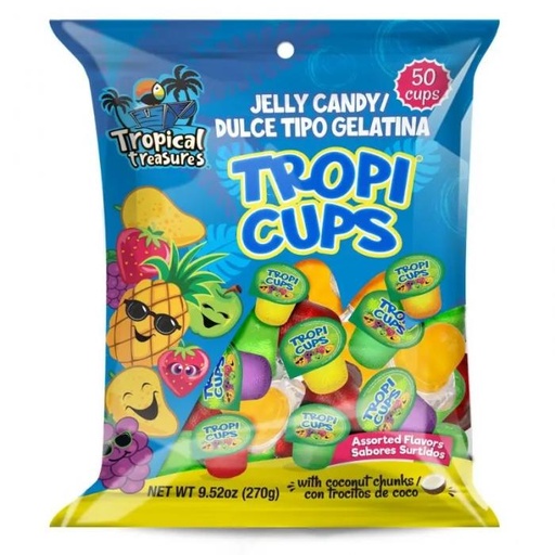 Tropical Treasures Assorted Tropi Cups Bag 270g