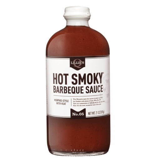 Lillies Q Hot Smoky BBQ Sauce 595g