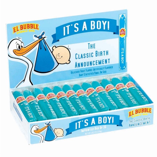 El Bubble It's a Boy! Bubble Gum Cigars 714g