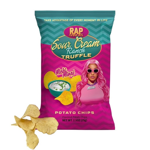 Rap Snacks Nicki Minaj Sour Cream Ranch Truffle Chips 71g