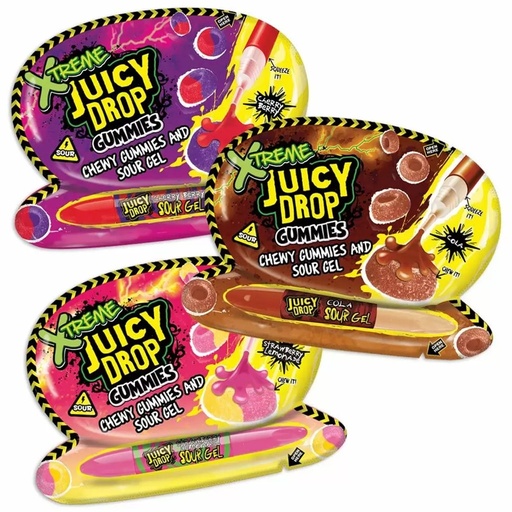 Bazooka Xtreme Juicy Drop Gummies 57g